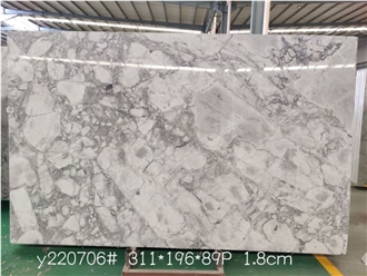 Brazil Super White Dolomite Quartzite Polished Slabs