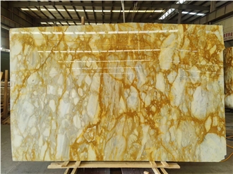 Natural Golden Stone Luxury Giallo Sienna Marble Slabs