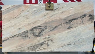 Polished Home Decor Statuario Rosso Marble Slab For Tiles