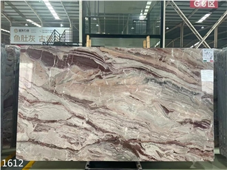 Arabescato Orobico Rosso Marble Tiles Red Stone Big Slab
