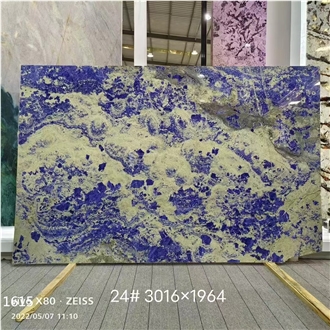 Blue Sodalite Granite Slabs For Interior Design