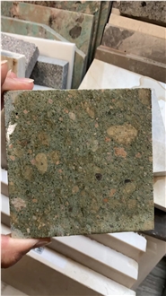 China Green Sukabumi Tuff Stone Tiles