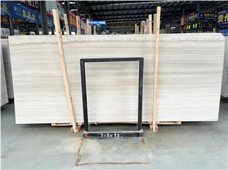 China Wooden White Marble A Grade Big Slabs Tiles