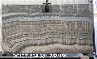 Silver Onyx Slabs Grey Blue Onix Big Slab Wall Tile Use