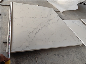 GOLDTOP 5015 Venatino Statuario White Quartz Tiles