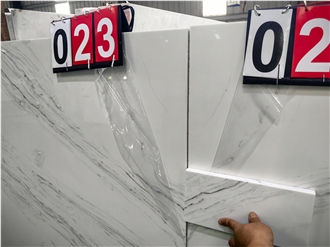 GOLDTOP 5018 Ariston White Quartz Slabs