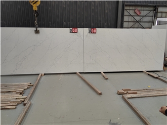GOLDTOP 5021 Alasky White Quartz Slabs