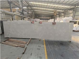 GOLDTOP 5056 Calacatta Valia White Quartz Slabs