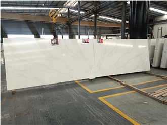 GOLDTOP 5063 Calacatta Verona White Quartz Slabs