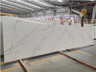 GOLDTOP 5068 Calacatta Venato White Quartz Slabs