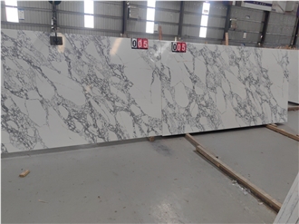 GOLDTOP 5084 Arabescato Extra White Quartz Slabs