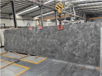 GOLDTOP 6024 Concrete Misty Black Quartz Slabs