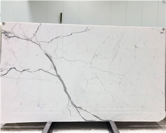 Gold Top High Quality Calacatta White Marble Slabs