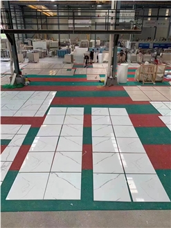 GOLDTOP Calacatta White Marble Tiles For Floor And Wall