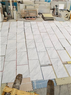 Goldtop New Quarry Carrara White Marble Slab Tiles