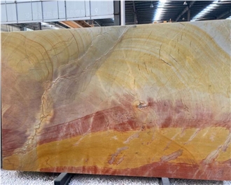 Golden Butterfly Surreal Quartzite Slabs