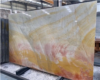 Golden Butterfly Surreal Quartzite Slabs