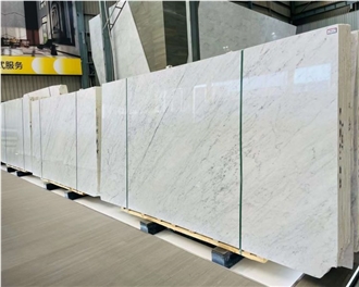White Marble Bianco Carrara Marble Slab Tiles