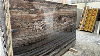 Cappuccino Brown Marble Slabs