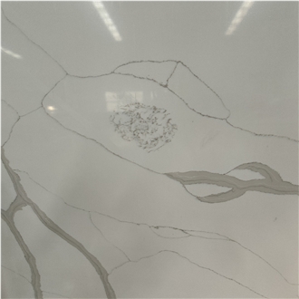 Grade  With Grey Veins Calacatta White  Engineered Stone For Floor