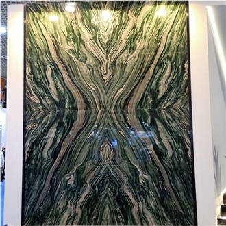 Green Verde Lapponia Quartzite For Background Wall Slabs