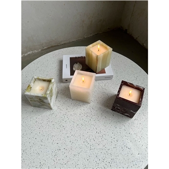 Nature Marble Candle Holder For Home Decoration