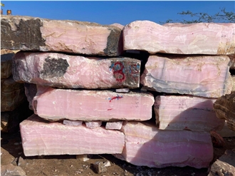 Afghan Pink Onyx Blocks