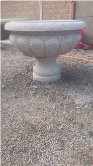 G682 Yellow Granite Flower Pots For Garden