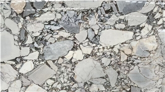Luxury Stone New Bulgari White Marble Polish Slab Tiles