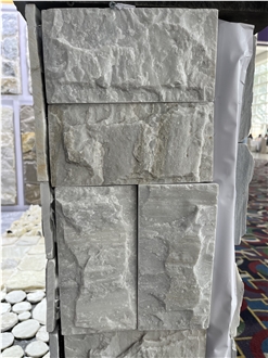 China White Quartzite Split  Mushroomed Exterior Wall Tiles