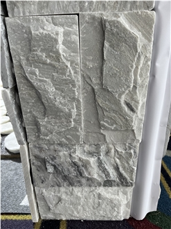 China White Quartzite Split  Mushroomed Exterior Wall Tiles