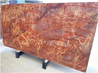 Luxury Red Marble Jasper Red Marble Slabs For Kitchen Floor