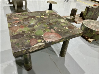 China New Four Season Green Granite Table Top
