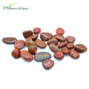 Natural Stone Red High Polished Pebble Stone