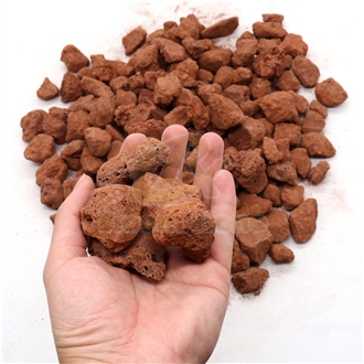 Red Lava Pebble Stone For Fire Pits And Garden Decoration