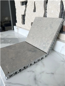 Algonquin Limestone Grey Laminated Backed  Honeycomb Panels