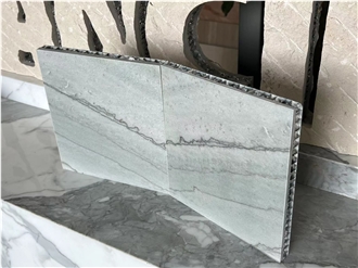 Altantis Grey Marble Tile Laminated With Honeycomb Panels