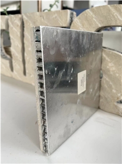 Beige Limestone Tile Laminated Aluminum Honeycomb Panels