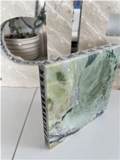 China Emerald Green Marble Tile Laminated Honeycomb Panels