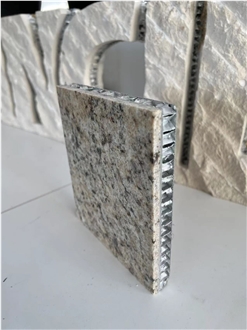 Giallo Ornamental Granite Tile Laminated Honeycomb Panels