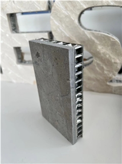 Grey Marble Tile Laminated Aluminum Honeycomb Panels
