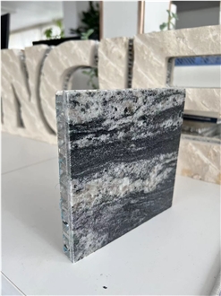 Snow Grey Granite Black Tile Laminated Honeycomb Panels