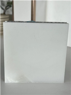 White Jade Marble Laminated Backed Honeycomb Panels
