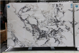 Luxury Dover /Fendi White Marble Slab Tiles