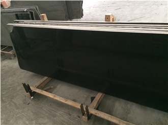 Mongolia Black Granite Nero Mongolia Pure Black  Slabs