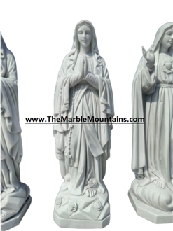 Viet Nam Marble Statue Of Mother Mary - Tu Hung Stone Arts