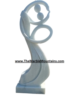 Vietnam White Marble Abstract Sculptures