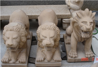 Factory NEW Design Limestone Lion Garden  Sculpture