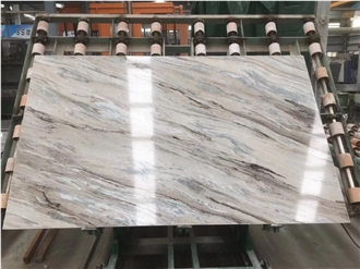 High Quality Polished Aurora Fantasy Marble Slabs For Flooring