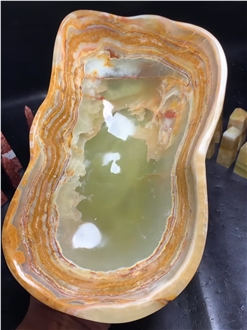 Green Onyx Decorative Bowls, Soap Dishes